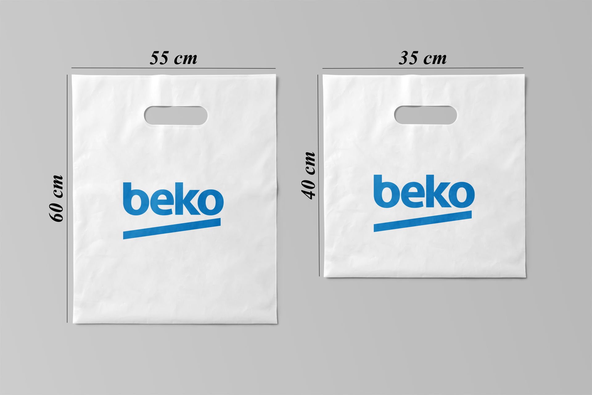 55X60 Baskılı Takviyeli Poşet