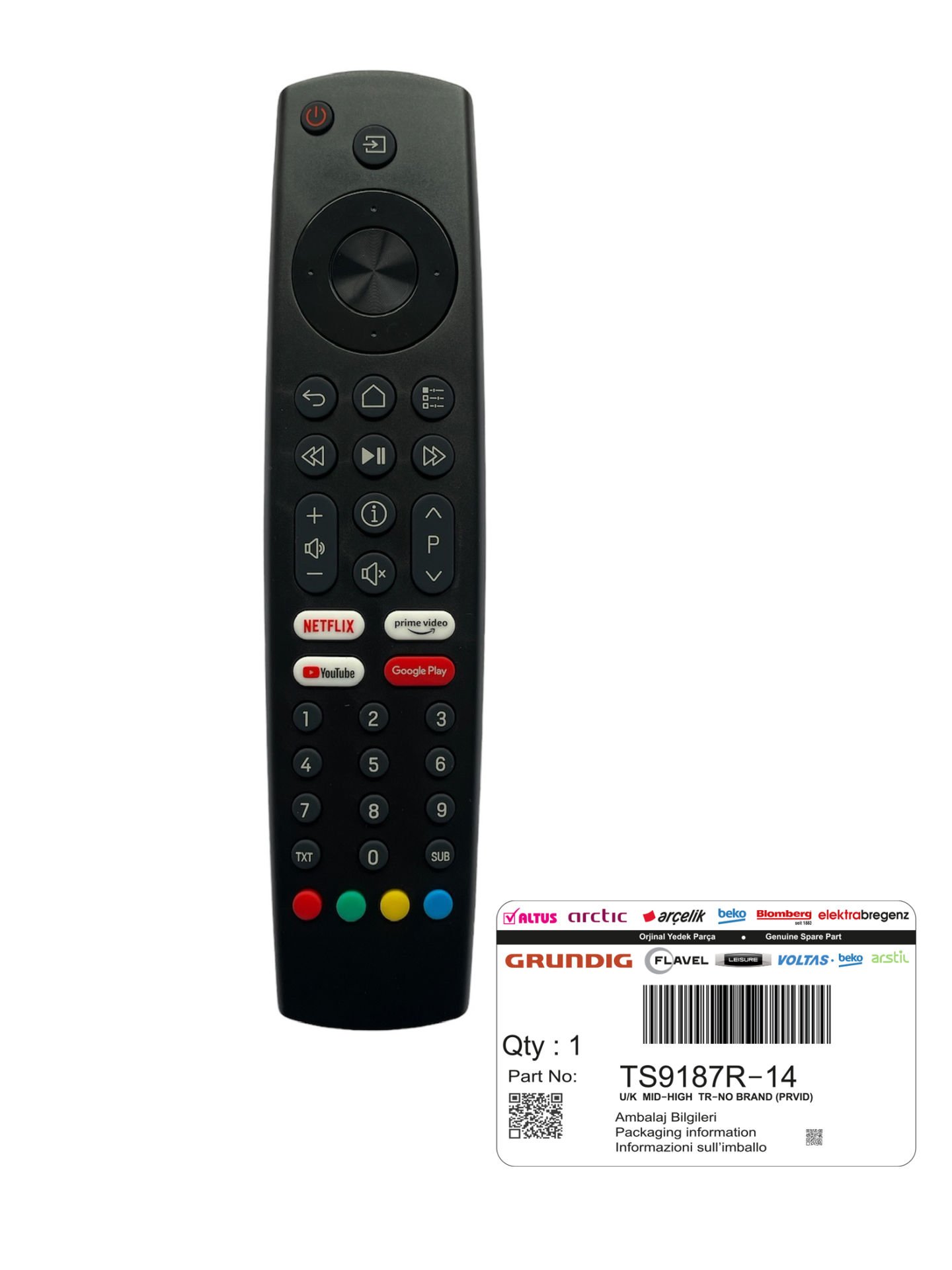 Arçelik Beko Grundig Android 4K LED Tv Kumandası (Android 3)