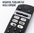 Arçelik Beko Grundig Altus Uyumlu Ses Komutlu Akıllı TV Kumandası ( VS 2187R-2)